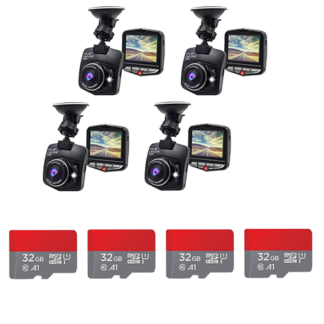 4x [DASH CAM] AND 4x [32GB SD CARDS]